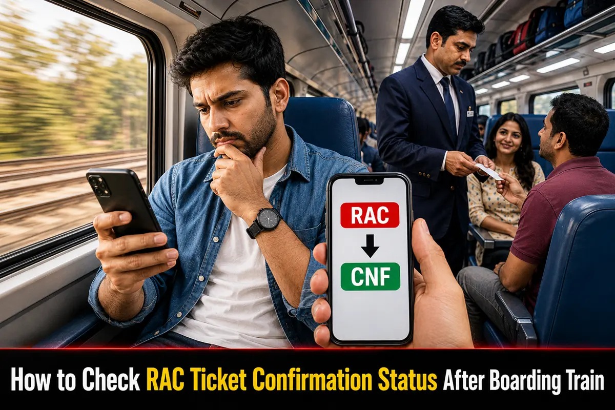 How to Check RAC Ticket Confirmation Status After Boarding the Train